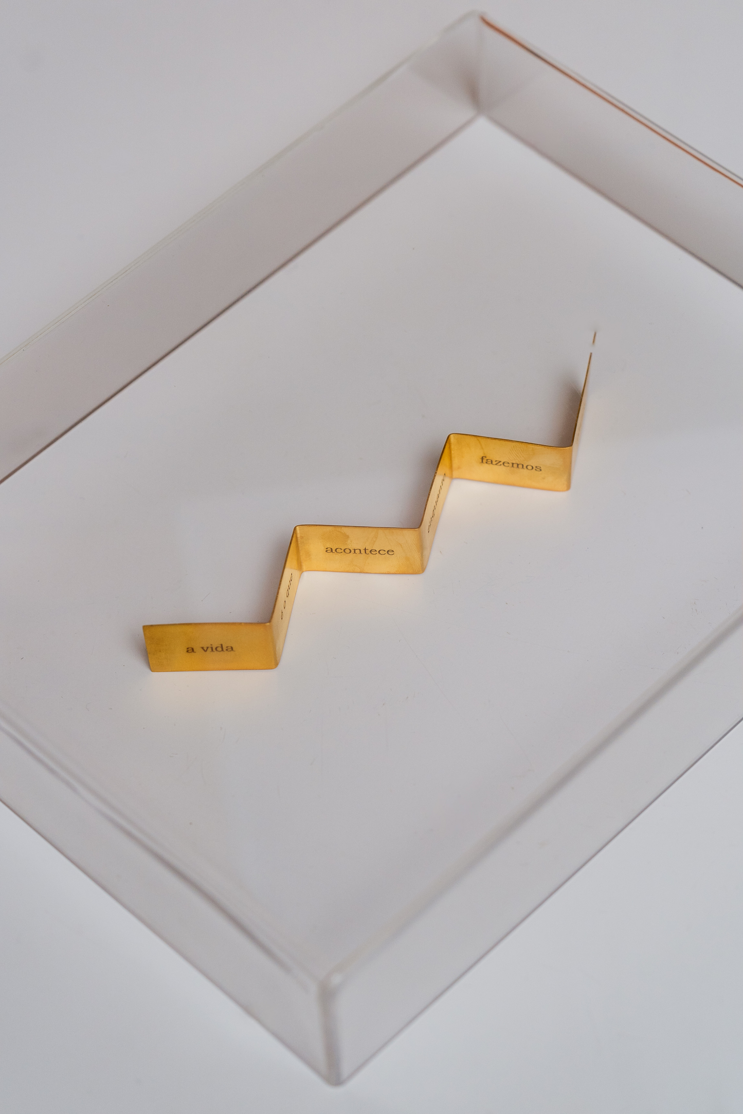 Sanfona Decorativa "A vida é o que acontece enquanto fazemos planos"