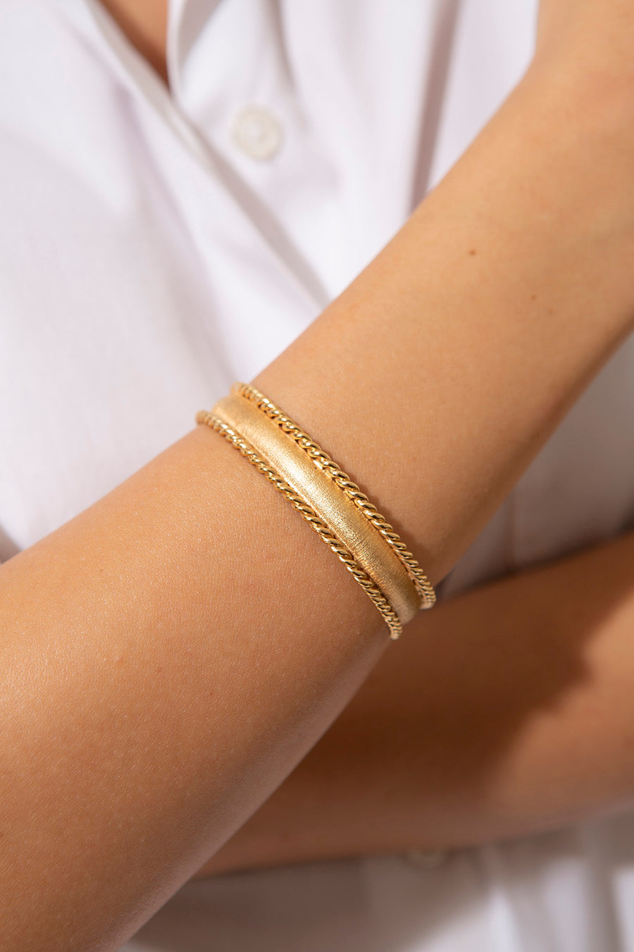 Bracelete Road Ouro Amarelo