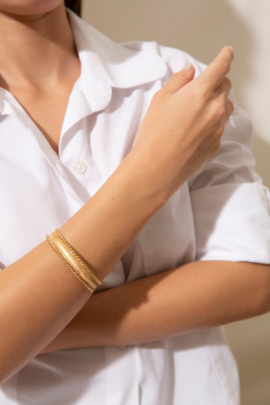 Bracelete Road Ouro Amarelo