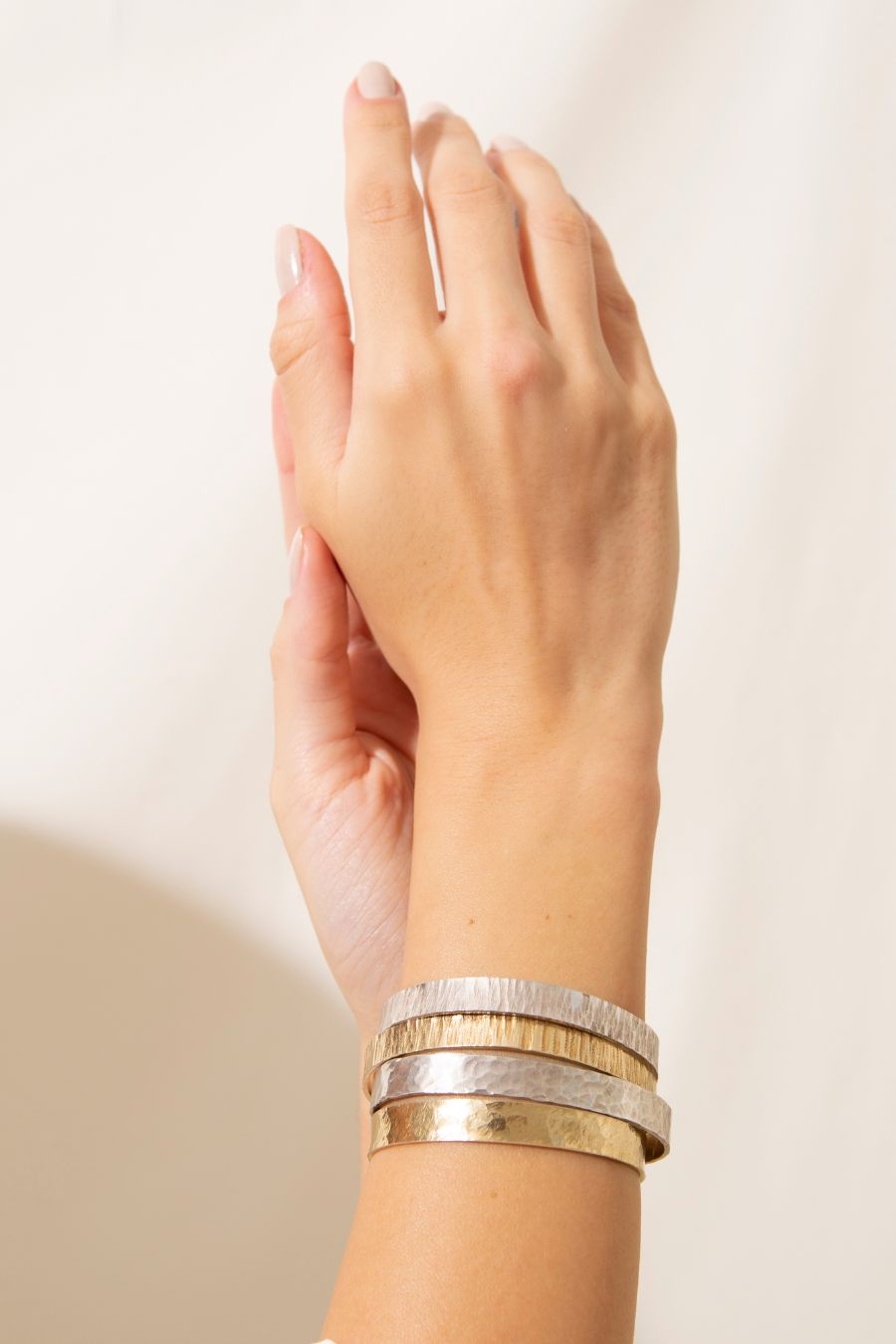 Pulseira Martelada Ouro Amarelo