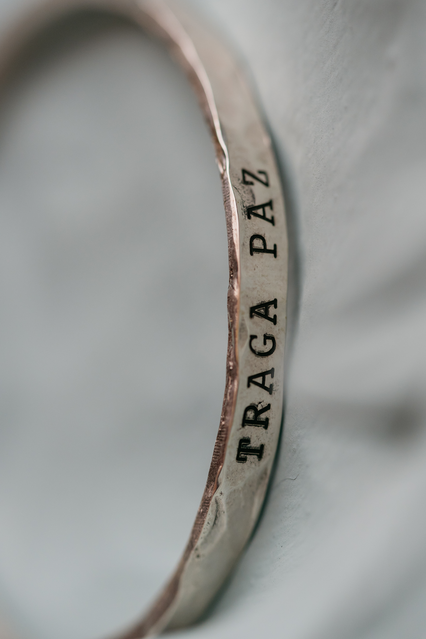 Pulseira Intento "TRAGA PAZ" Prata