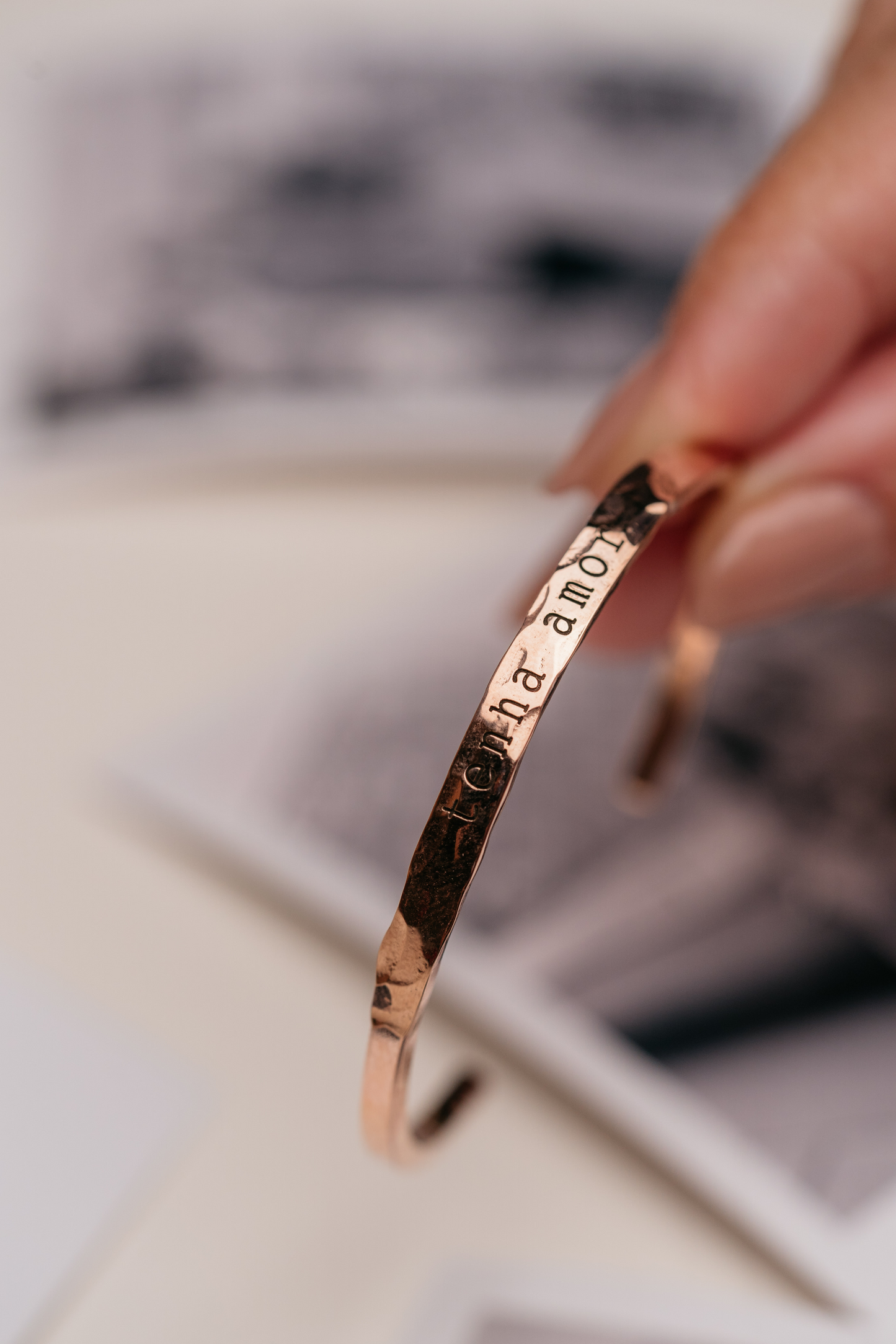 Pulseira Intento "tenha amor" Rosé