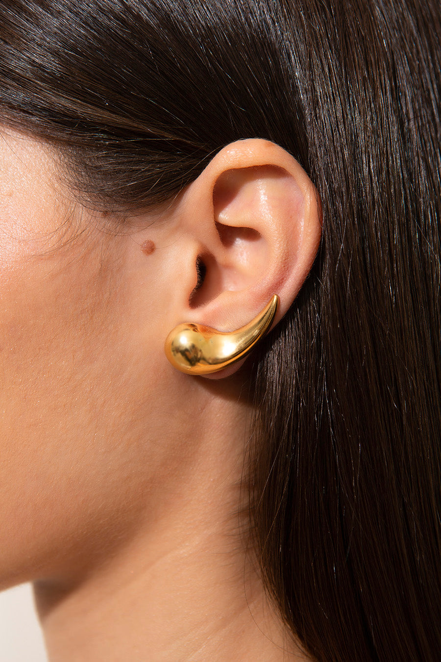 Ear Cuff Flow Ouro Amarelo